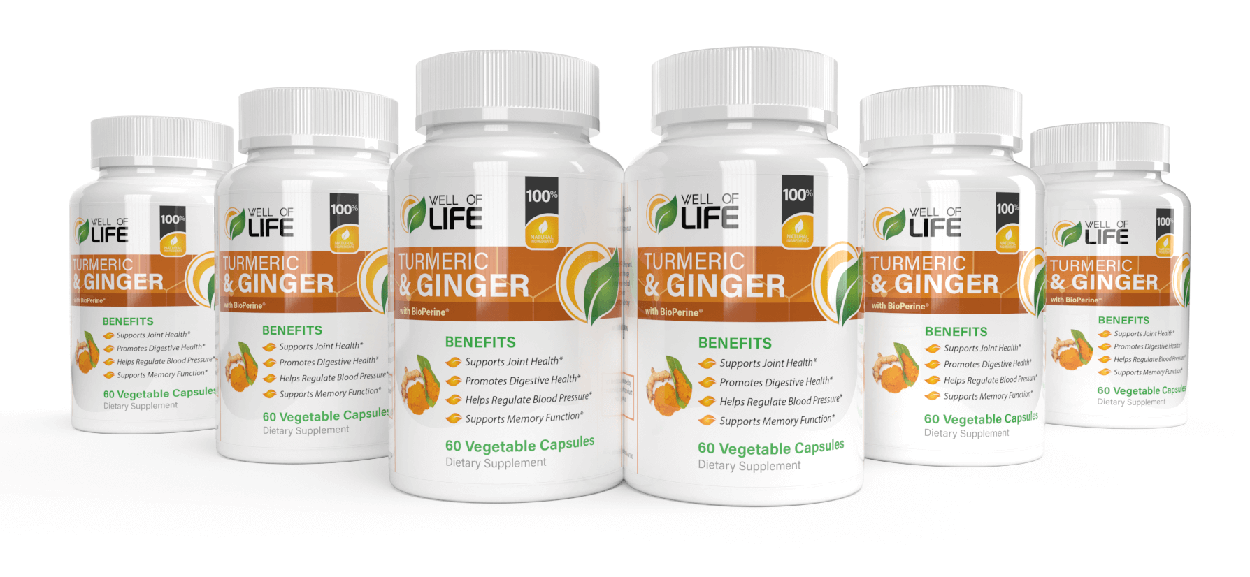 Organic Turmeric with Ginger and BioPerine® - 6 Month